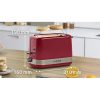 Bosch TAT6A514 piros 2 szeletes kenyérpirító