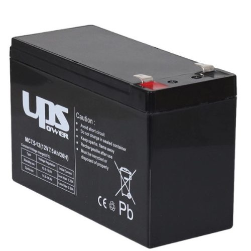 Akku UPS Power 12V 7.5Ah zselés akkumulátor