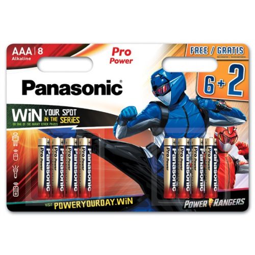 Panasonic LR03PPG/8BW 6+2F PR 1,5V AAA/mikro tartós alkáli elem 8 db/csomag