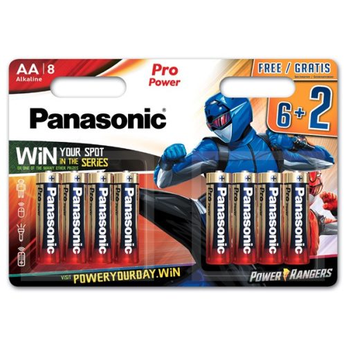 Panasonic LR6PPG/8BW 6+2F PR 1,5V AA/ceruza tartós alkáli elem 8 db/csomag