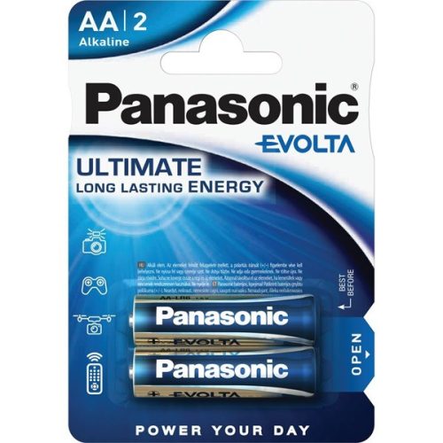 Panasonic EVOLTA LR6EGE/2BP 1,5V AA/ceruza szupertartós alkáli elem 2 db/csomag