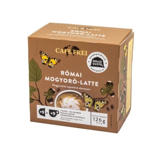 Cafe Frei Római mogyoró latte dolce gusto kompatibilis 9 db kávékapszula