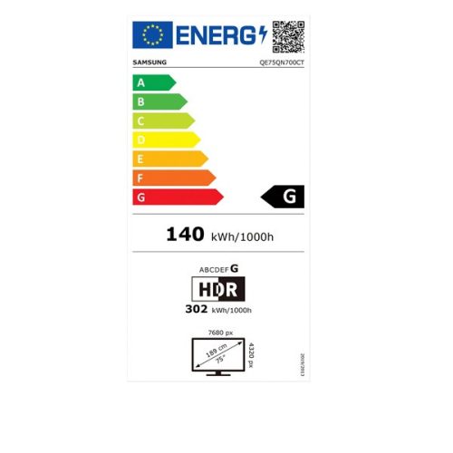 Samsung 75" QE75QN700CTXXH 8K UHD Smart Neo QLED Mini LED TV