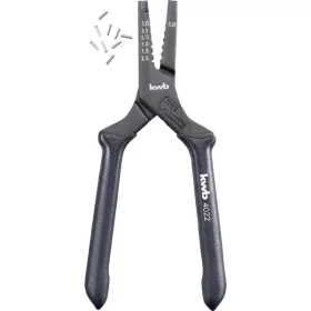   KWB 49402200 PROFI érvéghüvellyel 30x0,5, 0,75, 1,0, 1,5, 2,5 mm érvéghüvely krimpelő fogó