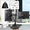 Hama 118494 Full Motion 13"-35" dupla VESA 100x100 asztali monitor tartó konzol