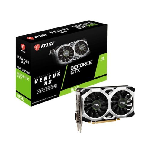 MSI GeForce GTX 1650 D6 VENTUS XS OCV1 nVidia 4GB GDDR6 128bit PCIe videókártya