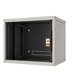   Legrand EVO20U6045P Evoline+ 19" 20U 600x450mm levehető oldallapos üvegajtós egyrészes fali rack szekrény