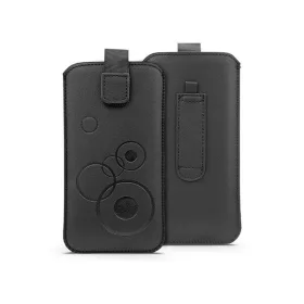   Haffner PT-6668 Deco univerzális (167,5x91mm) fekete műbőr tok