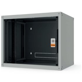  Legrand EVO4U6060 19" 4U SZÉL:600 MÉLY:600 MAG:270 szürke egyrészes, üvegajtós komplett fali rack szekrény Evoline