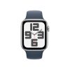 Apple Watch SE3 GPS (44mm) ezüst alumínium tok , kék sport szíj (M/L) okosóra