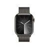 Apple Watch S9 Cellular (41mm) grafit rozsdamentes acél tok , grafit milánói pánt okosóra