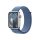Apple Watch S9 Cellular (45mm) ezüst alumínium tok , kék sport pánt okosóra