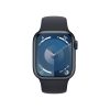 Apple Watch S9 GPS (41mm) éjfekete alumínium tok , éjfekete sport szíj (S/M) okosóra
