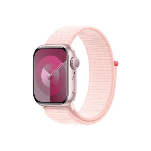 Apple Watch S9 GPS (41mm) pink alumínium tok , világos pink sport pánt okosóra