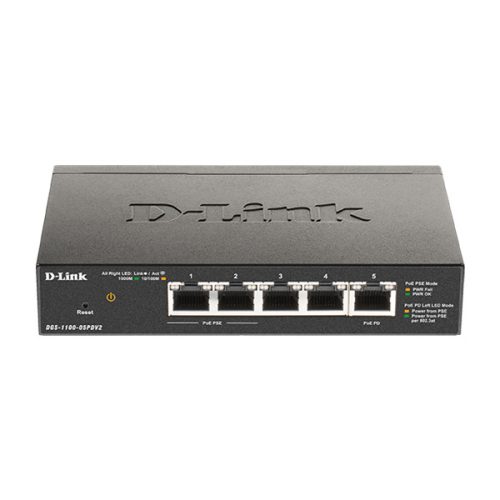 D-Link DGS-1100-05PDv2 5port GbE LAN PoE Smart switch