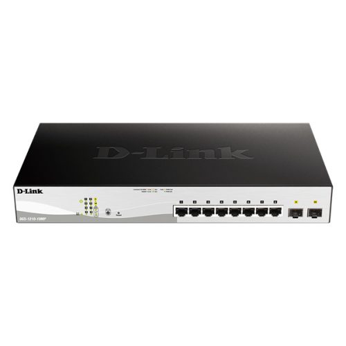 D-Link DGS-1210-10MP/E 8port GbE LAN 2x GbE SFP port PoE Smart switch