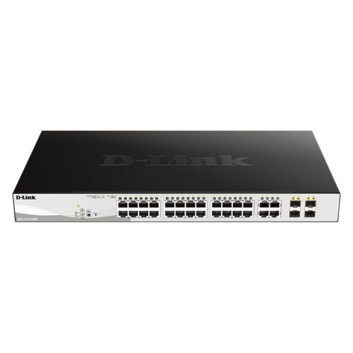 D-Link DGS-1210-28MP/E 24port GbE LAN 4x GbE RJ45/SFP Combo port PoE Smart switch