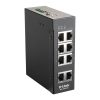 D-Link DIS-100E-8W 8x10/100 FE LAN port nem menedzselhető ipari switch