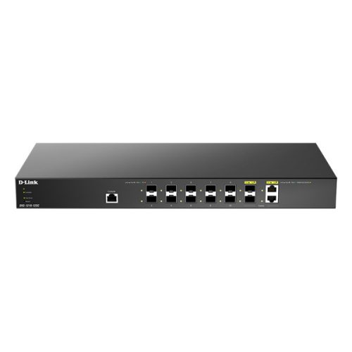 D-Link DXS-1210-12SC/E 10x 10GbE SFP+ 2x 10GbE SFP+/10G Base-T combo port L2 smart menedzselhető switch