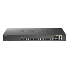   D-Link DXS-1210-16ST/E 12x10GbE LAN 2xSFP+ 2x10GbE SFP+/10G Base-T combo port L2 smart menedzselhető switch