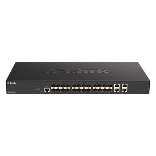 D-Link DXS-1210-28S 24x10GbE SFP+ 4x10GbE LAN port L2 smart menedzselhető switch