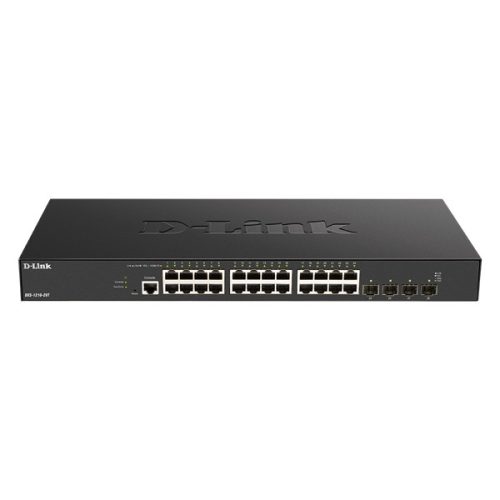 D-Link DXS-1210-28T 24x10GbE LAN 4x25G SFP28 port L2 smart menedzselhető switch