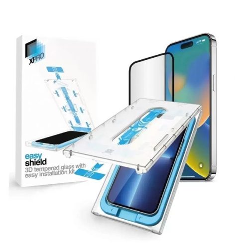 XPRO 128853 iPhone 15 Easy Shield Tempered Glass 3D üveg kijelzővédő fólia