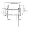 Stell SHO 7400 32"-70" dönthető fekete fali konzol