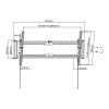 Stell SHO 7410 43"-90" dönthető fekete fali konzol