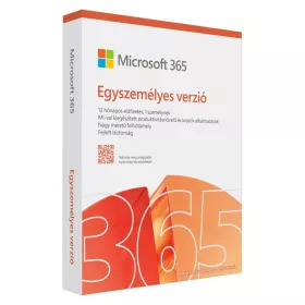   Microsoft 365 Personal (Egyszemélyes verzió) 1 Felhasználó 1 Eszköz 1 év kódkártya szoftver