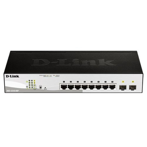 D-Link DGS-1210-08P/E 8port GbE LAN 2x GbE SFP port PoE Smart switch