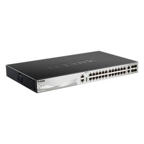  D-Link DGS-3130-30TS/E 24xGbE LAN 2x10GbE LAN 4xSFP+ port L3 menedzselhető switch
