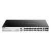 D-Link DGS-3130-30TS/E 24xGbE LAN 2x10GbE LAN 4xSFP+ port L3 menedzselhető switch