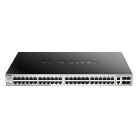   D-Link DGS-3130-54TS/E 48xGbE LAN 2x10GbE LAN 4xSFP+ port L3 menedzselhető switch