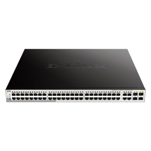 D-Link DGS-1210-52MP/E 48port GbE LAN 4x GbE RJ45/SFP Combo port PoE+ Smart switch