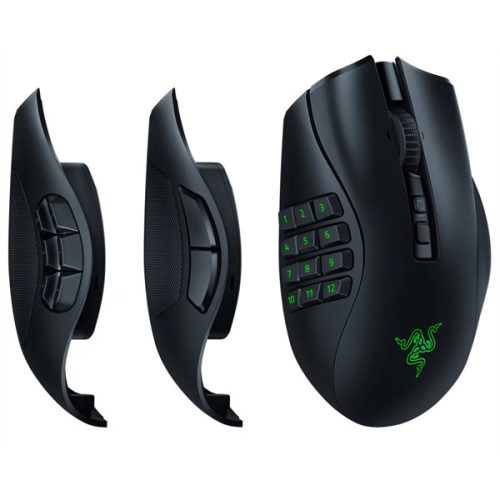 Razer Naga V2 Pro optikai USB  Bluetooth fekete vezeték nélküli gamer egér