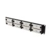 Lanberg PPU6-2048-B 19" 2U 48port Cat.6 UTP árnyékolatlan fekete patch panel
