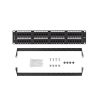 Lanberg PPU5-2048-B 19" 2U 48port Cat5e UTP árnyékolatlan fekete patch panel