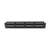 Lanberg PPU5-2048-B 19" 2U 48port Cat.5e UTP árnyékolatlan fekete patch panel