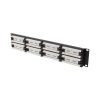 Lanberg PPU5-2048-B 19" 2U 48port Cat5e UTP árnyékolatlan fekete patch panel