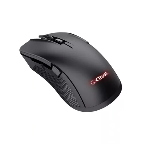 Trust GXT923 Ybar (Optikai érzékelő; 7200DPI; 6 gomb; LED; gumizott külső) fekete vezeték nélküli gamer egér