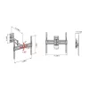 Meliconi Flatstyle FDR 400 Fast Block 40"- 65" fali TV konzol