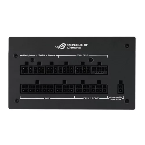 Asus ROG Strix 1200W 80+ Gold Aura Edition ventillátorral moduláris tápegység