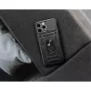 Haffner HF259678 Samsung Galaxy S23 FE Slide Armor fekete ütésálló hátlap gyűrűvel és kameravédővel
