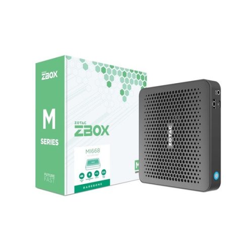 Zotac ZBOX-MI668-BE Mini/Core i7-1360P/fekete barebone asztali számítógép