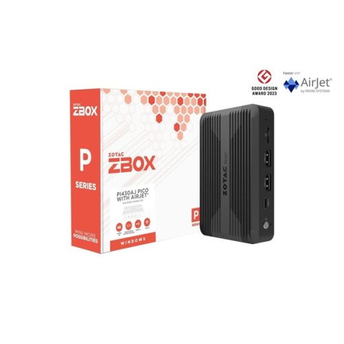 Zotac ZBOX-PI430AJ-BE-W5B Mini/Intel N300/8GB/512GB/Win11/fekete asztali számítógép