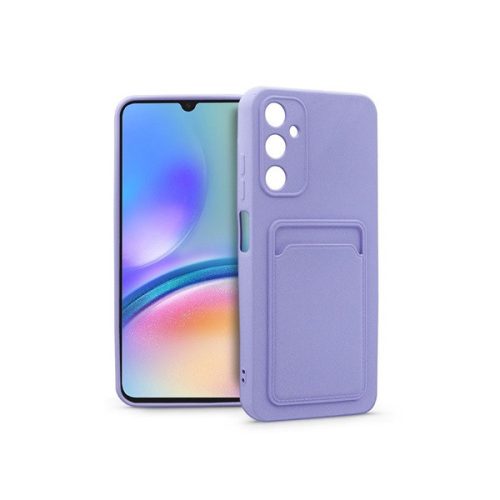 Haffner HF262517 Samsung Galaxy A05s lila szilikon hátlap kártyatartóval