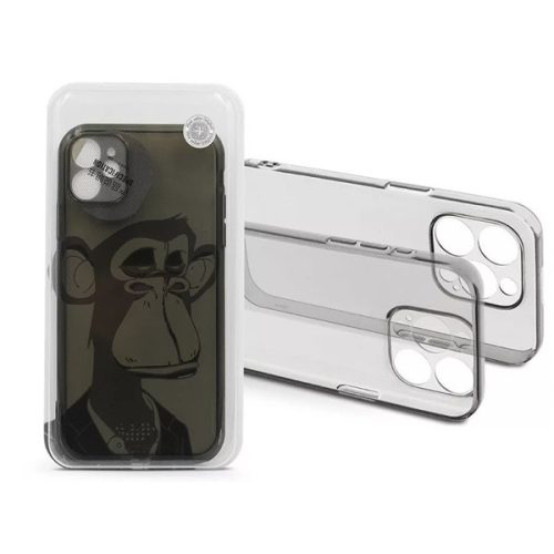 Haffner HF241345 Apple iPhone 11 Gray Monkey átlátszó szilikon hátlap