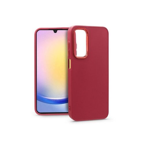 Haffner HF254949 Samsung Galaxy A25 5G Frame magenta szilikon hátlap