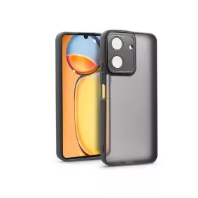  Haffner HF256752 Xiaomi Redmi 13C Variete fekete hátlap kameravédő peremmel, lencsevédő üveggel